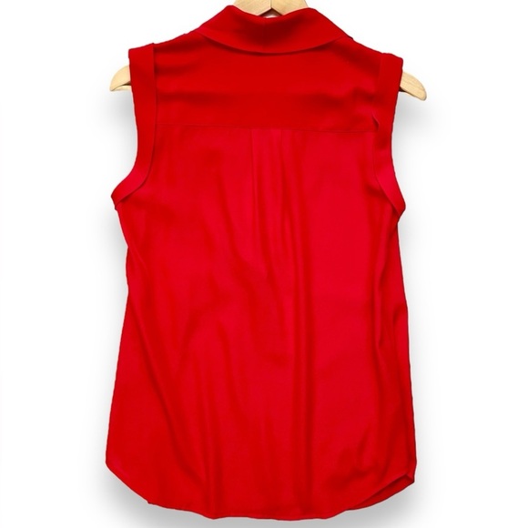 Ann Taylor Sleeveless Faux Wrap Blouse - Picture 4 of 4